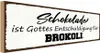 vianmo Holzschild 10x27 cm Schokolade ist Entschuldigung Produktbild-Vorschau 1