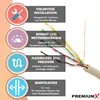 PremiumX 100m Telefonkabel 4x2x0,6mm J-Y(ST)Y Produktbild-Vorschau 3