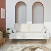 sweeek - Divano a 3 posti con tessuto bouclé teddy e gambe Anteprima dell’immagine prodotto 5