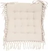 Cuscino per sedia con frangia, beige, 40 x 40 cm, Anteprima dell’immagine prodotto 1