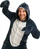 Piżama Onesie Kigurumi Kostium Przebranie Szary Rekin XXL: Podgląd zdjęcia produktu 2