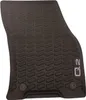 A black rubber car floor mat with a textured pattern. Produktbild-Vorschau
