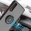 A phone case with a ring holder is shown attached to a car's dashboard. Produktbild-Vorschau