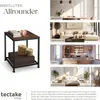 A collage showing a side table in different room settings: dining room, living room, kitchen, and bedroom. Náhled obrázku produktu