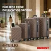 ONBEST Hartschalen Koffer Set | 4-teilig | Braun | mit Produktbild-Vorschau 2