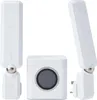 Three white Ubiquiti AmpliFi AFi-HD devices are arranged against a white background. One device is positioned vertically on the left, another is positioned vertically on the right, and the third device is positioned horizontally in the center. Anteprima dell’immagine prodotto