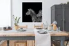 MuchoWow® Poster Zebra - Weiß - Tiere - Schwarz 100x100 cm Produktbild-Vorschau 3