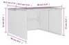 vidaXL Mähroboter-Garage Schwarz 86x90x52/57 cm Poly Rattan Produktbild-Vorschau 8