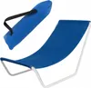 Chaise longue de plage, pliante, bleue Voir les images du produit 2