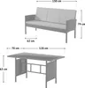 SVITA DENVER Meuble de jardin en poly rotin Ensemble de Voir les images du produit 7