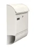 A white mailbox with a curved lid and a newspaper roll compartment. Produktbild-Vorschau