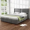 Merax Hydraulická posteľ Boxspring 180x200 cm Čalúnená Náhľad obrázku produktu 3