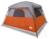 vidaXL Campingzelt 4 Personen Orange Wasserdicht Produktbild-Vorschau 1