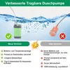 Tragbare Campingdusche Akku mit Pumpe, Camping Dusche Produktbild-Vorschau 4
