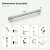 S'AFIELINA Barre de stabilisation de douche en inox, ronde, Voir les images du produit 6