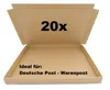 20x SAD Warenpostkartons 350x250x30mm Karton für Warenpost Produktbild-Vorschau 1