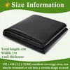2x6m Polyethylenfolie Schwarze Gewächshausfolie, 2mil Extra Produktbild-Vorschau 3