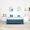 vidaXL Boxspringbett mit Matratze Dunkelblau 140 x 200 cm Produktbild-Vorschau 3