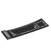 A black and gray flexible keyboard is shown on a white background. Voir les images du produit