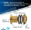 tecuro Regentonnendurchführung IG 1/2 x AG 3/4 Zoll - für Produktbild-Vorschau 5