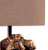 Lampe Tischlampe aus Holz Holzlampe Tischleuchte braun Produktbild-Vorschau 2