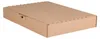 A closed cardboard box is shown from a slightly elevated side angle against a white background. Produktbild-Vorschau