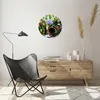 Wanduhr - Rund - Glasuhr - Pflanzen Garten Frühling Natur - Produktbild-Vorschau 6