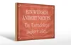 Holzschild Spruch 30x20cm Ein Wunsch ändert nichts Produktbild-Vorschau 1