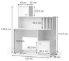 Schreibtisch Vicco Alwin Weiß 115 x 55 cm mit 2 Türen, Produktbild-Vorschau 7
