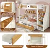 Lit superposé Sweiko, Riche espace de rangement, Cadre en Voir les images du produit 6