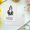 Mr. & Mrs. Panda Ansichtskarte Stinktier Angriff - Weiß - Produktbild-Vorschau 3