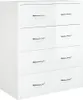 vidaXL Komoda z 4 szufladami 60x30,5x71 cm biały wysoki Podgląd zdjęcia produktu 3