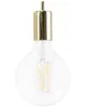 BELIANI Stolní lampa zlatá kovová 48 cm dlouhá žárovka s Náhled obrázku produktu 6