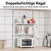 Küchenregal, 2-Stufig Standregal, Mikrowellenständer mit 5 Produktbild-Vorschau 6