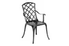 A single black metal chair is shown against a white background. Náhled obrázku produktu