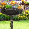 Abbeveratoio per uccelli Relaxdays in ghisa, decorazione da Anteprima dell’immagine prodotto 5
