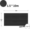 Diagram showing the dimensions of a black shade net, with a close-up of the fabric texture and a detail of zip ties. Produktbild-Vorschau