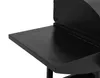A close-up view of a black gas grill side shelf. Produktbild-Vorschau