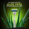 A razor is placed in front of aloe vera plants with text overlay. Náhľad obrázku produktu