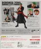 The back of a product box for a Roronoa Zoro action figure. Náhled obrázku produktu