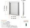 SucceBuy porta di accesso al barbecue 457 x 533 mm, acciaio Anteprima dell’immagine prodotto 7
