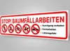 Forstarbeiten Banner Baumfällarbeiten Forst Plane PVC Produktbild-Vorschau 5