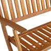 Banc de jardin pliable en bois d'eucalyptus certifié FSC 2 Voir les images du produit 3