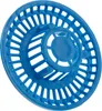A blue plastic drain strainer for a sink. Podgląd zdjęcia produktu