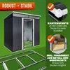 GARDEBRUK® L Metall Gerätehaus 2m² mit Fundament Produktbild-Vorschau 6
