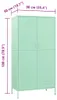 VidaXL 336248, Grün, Garderobe, 4 Regale, 2 Tür(en), Grün, Produktbild-Vorschau 7