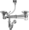 Siphon für Stahlspülbecken, 1.5 und 2-Becken - 2" Abfluss Produktbild-Vorschau 3
