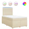 Boxspringbett mit Matratze Creme 120x200 cm Stoff Produktbild-Vorschau 1