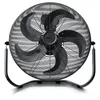 A black floor fan with a retro style is shown against a white background. Anteprima dell’immagine prodotto