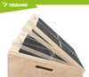 A wooden slant board with adjustable angles, shown from the side. Náhľad obrázku produktu